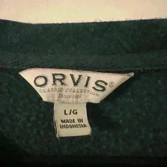 Orvis brand sweatshirt in a gorgeous deep teal color size L (C120) - Picture 2 of 8